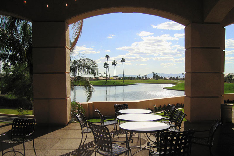 Sun Lakes, AZ Ironoaks Clubhouse Veranda